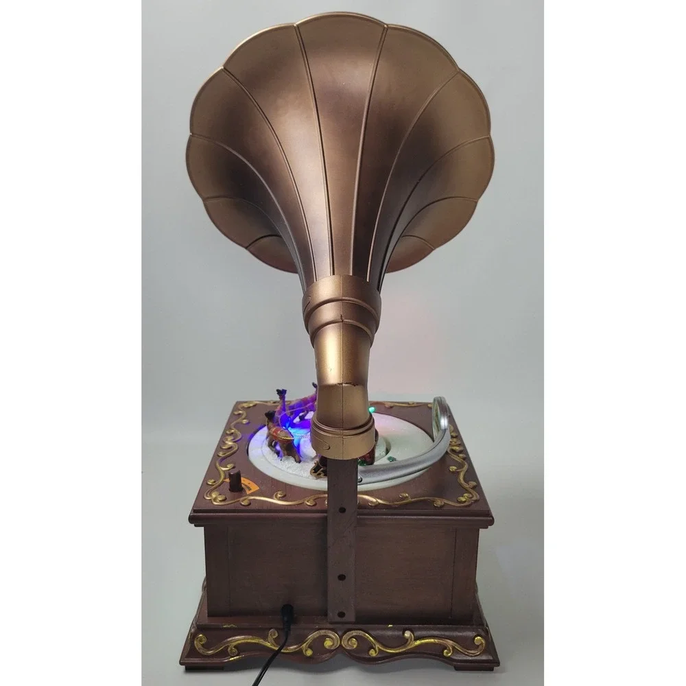 Holiday Living Sierra's Gramophone Musical Animated Christmas Decor 1034111 LED